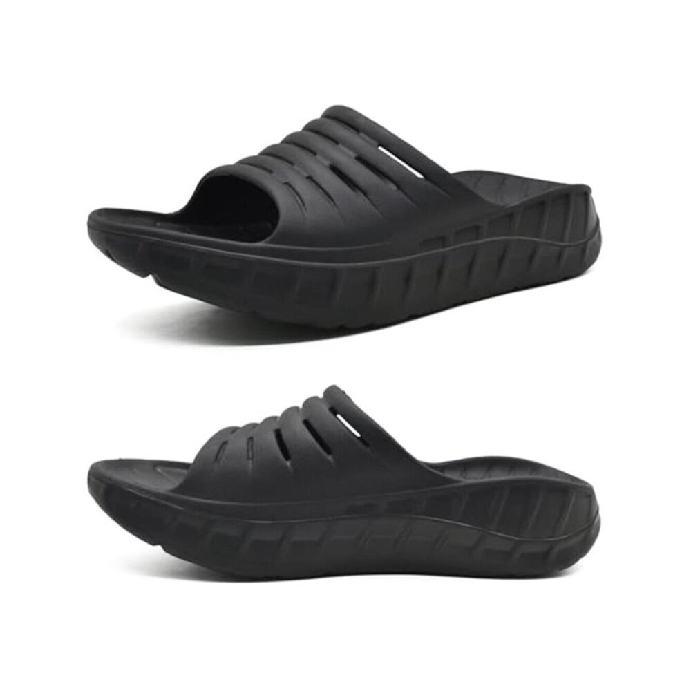 Cozy Mens Orthotic Slides Open Toe Arch Support Recovery Footwear